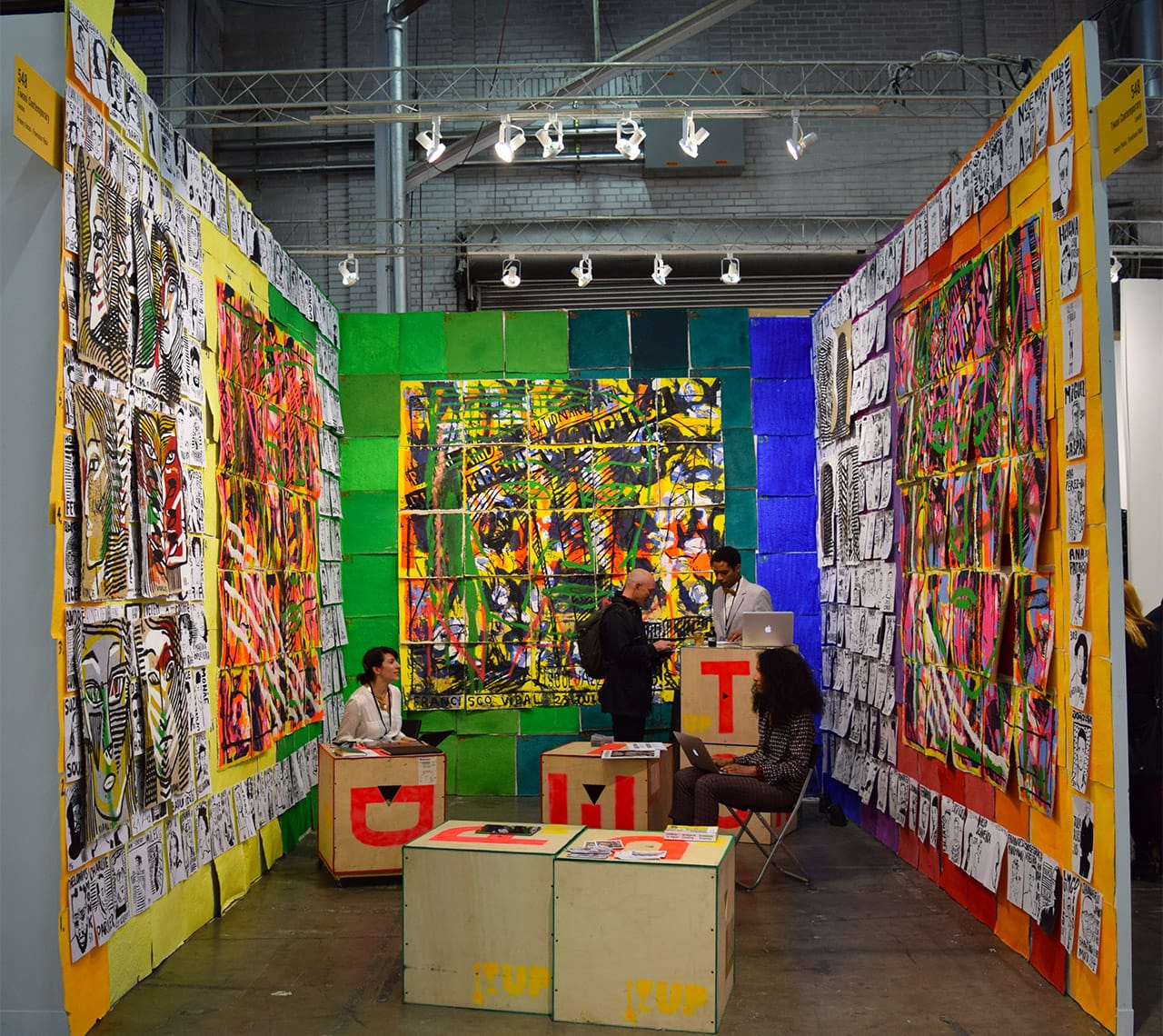 Francisco Vidal's installation in the Tiwani Contemporary booth at the 2016 Armory Show