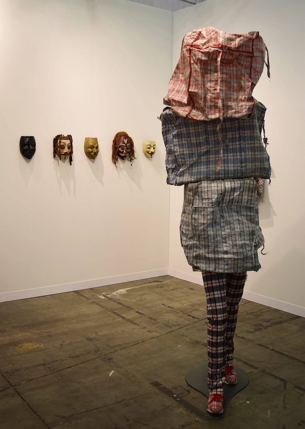 Installation view of works by Dan Halter in the WHATIFTHEWORLD/ Gallery booth at the 2016 Armory Show