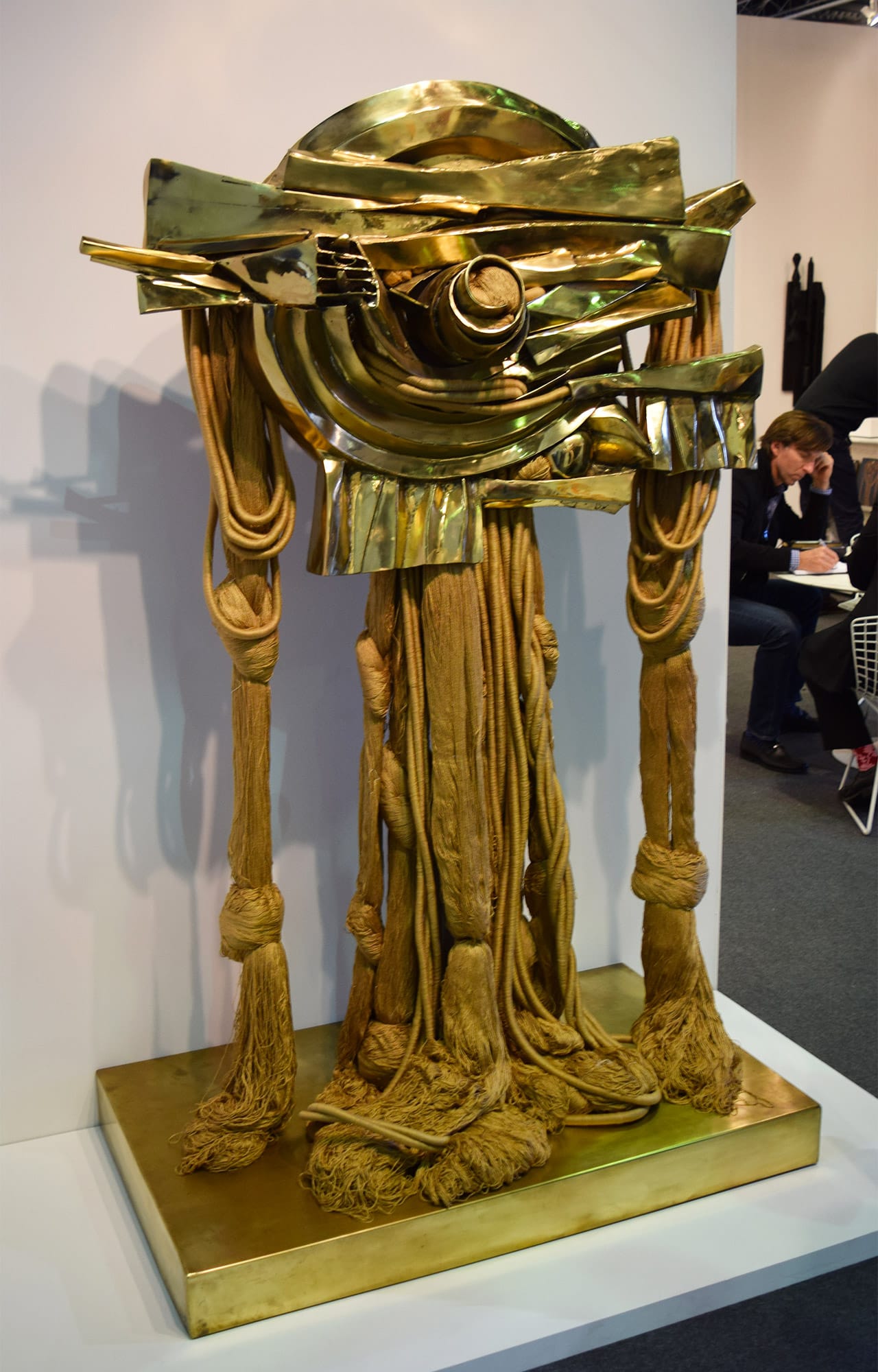 Barbara Chase-Riboud, "Tantra #4" (2007) in the Michael Rosenfeld Gallery booth at the 2016 Armory Show