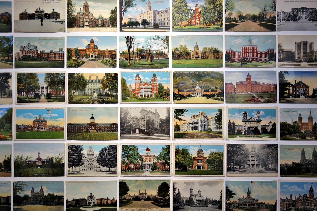 Installation view of 'Asylum' at Benrubi Gallery (photo by the author for Hyperallergic)