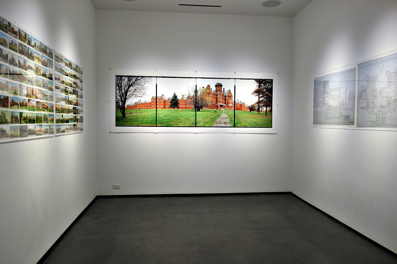 Installation view of 'Asylum' at Benrubi Gallery (photo by the author for Hyperallergic)