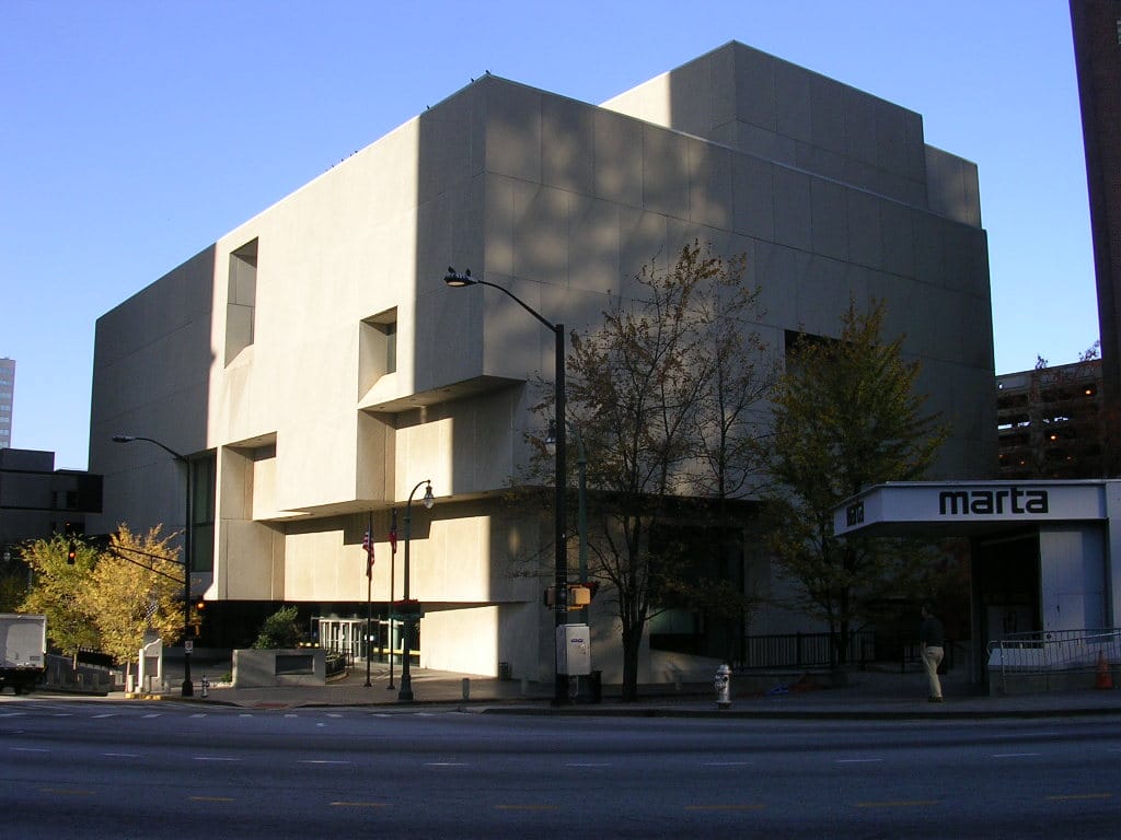 The Atlanta Central Public Library designed by Marcel Breuer (photo by Eoghanacht/Wikimedia)