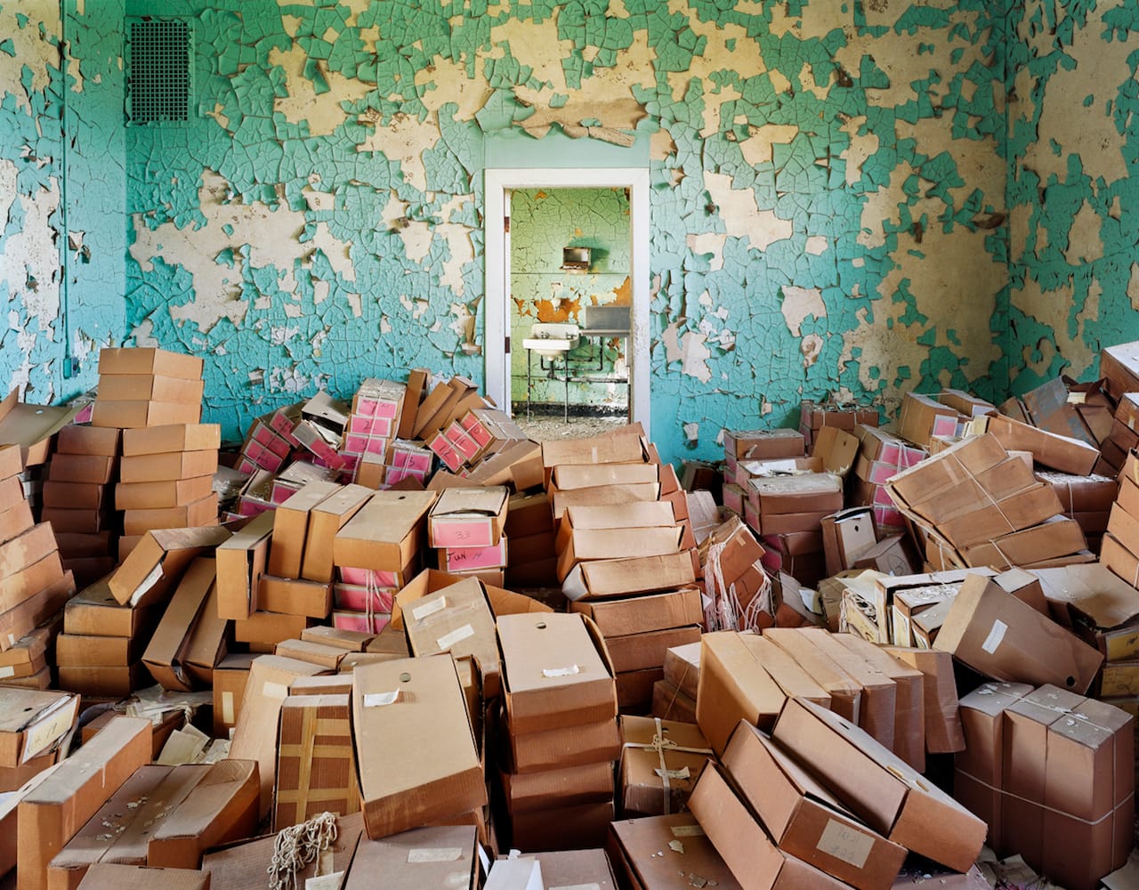 Christopher Payne, "State Records and Files, Spring Grove State Hospital, Catonsville, MD" (2008) (© Christopher Payne/Courtesy of Benrubi Gallery, NYC)