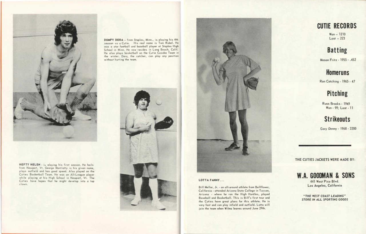 Pages from the California Cuties' 1970 Official Picture Album and Souvenir Program: The Twenty-Second Season (courtesy Digital Transgender Archive)