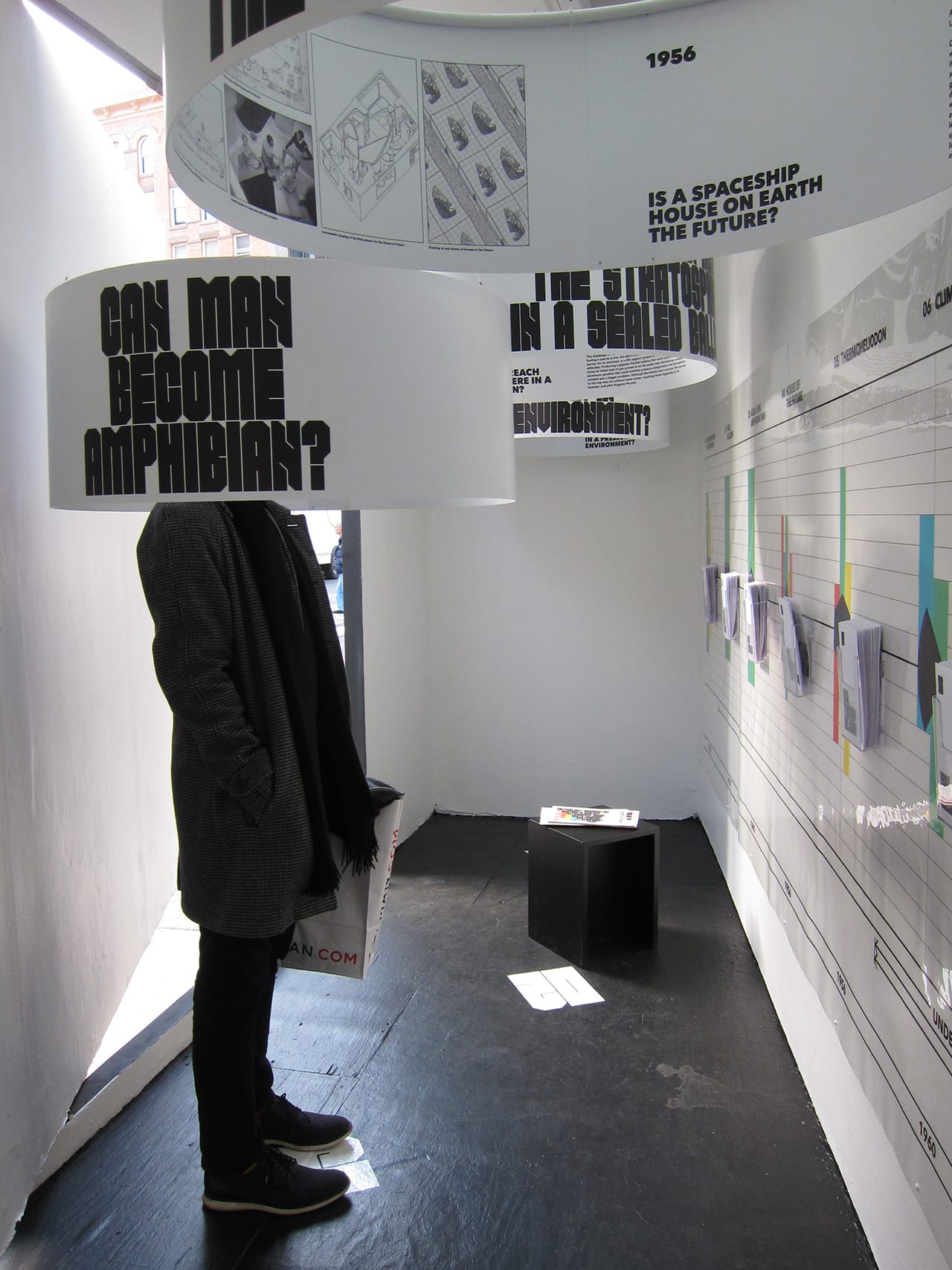 Installation view of 'Closed Worlds' at Storefront for Art and Architecture (photo by the author for Hyperallergic) (click to enlarge)