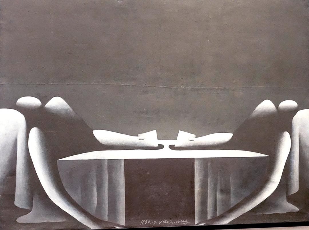 Wang Guangyi, "Death of Marat" (1986)