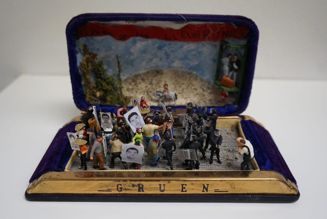 One of Talwst Santiago’s miniatures, in a show curated by Magdalyn Asimakis (click to enlarge)