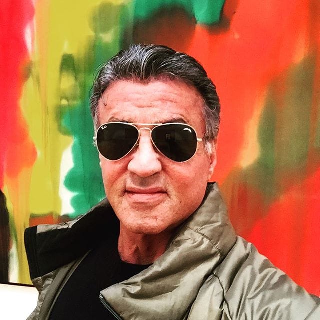Sylvester Stallone took this selfie during a recent visit to the High Museum in Atlanta. (via @officialslystallone/Instagram)