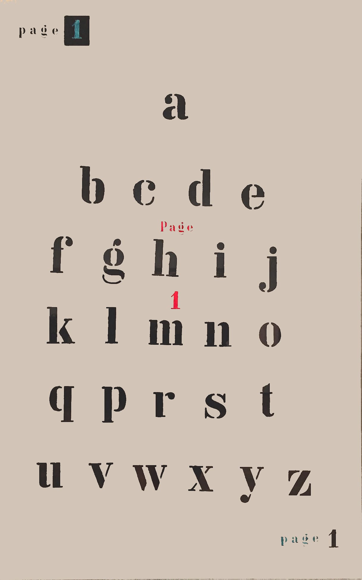 Marcel Broodthaers, "The Ballad of a Star over Reading Gaol" (1975) (one of three), oil on canvas (photo by Elisa Wouk Almino for Hyperallergic)