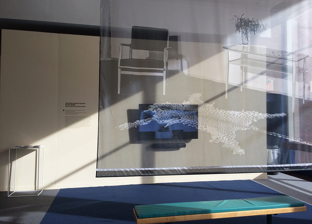 Kapwani Kiwanga, "The Secretary’s Suite," commission for the Armory Show (photo by the author for Hyperallergic)