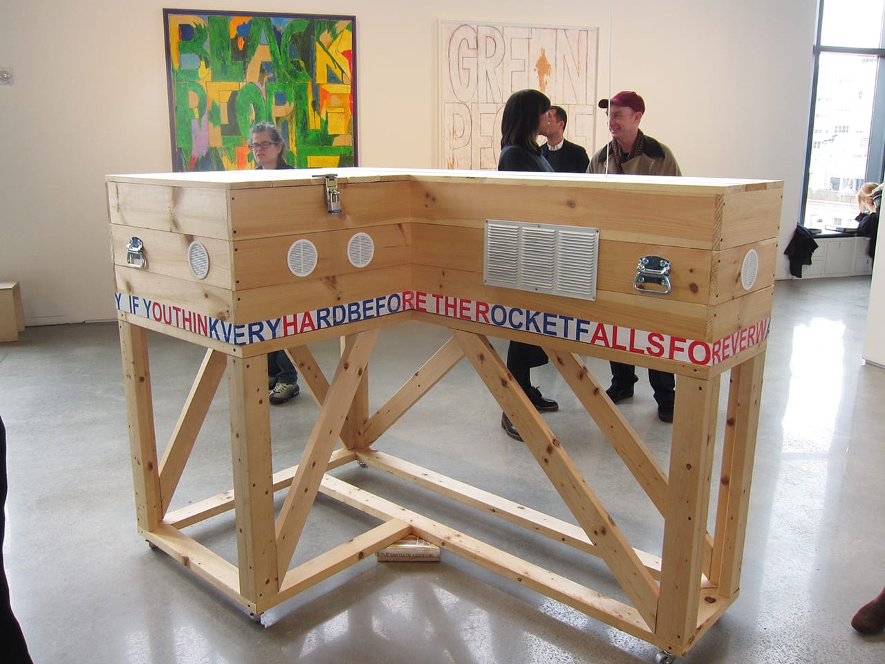 Pope L., "Coffin Flag Box" at Mitchell-Innes & Nash