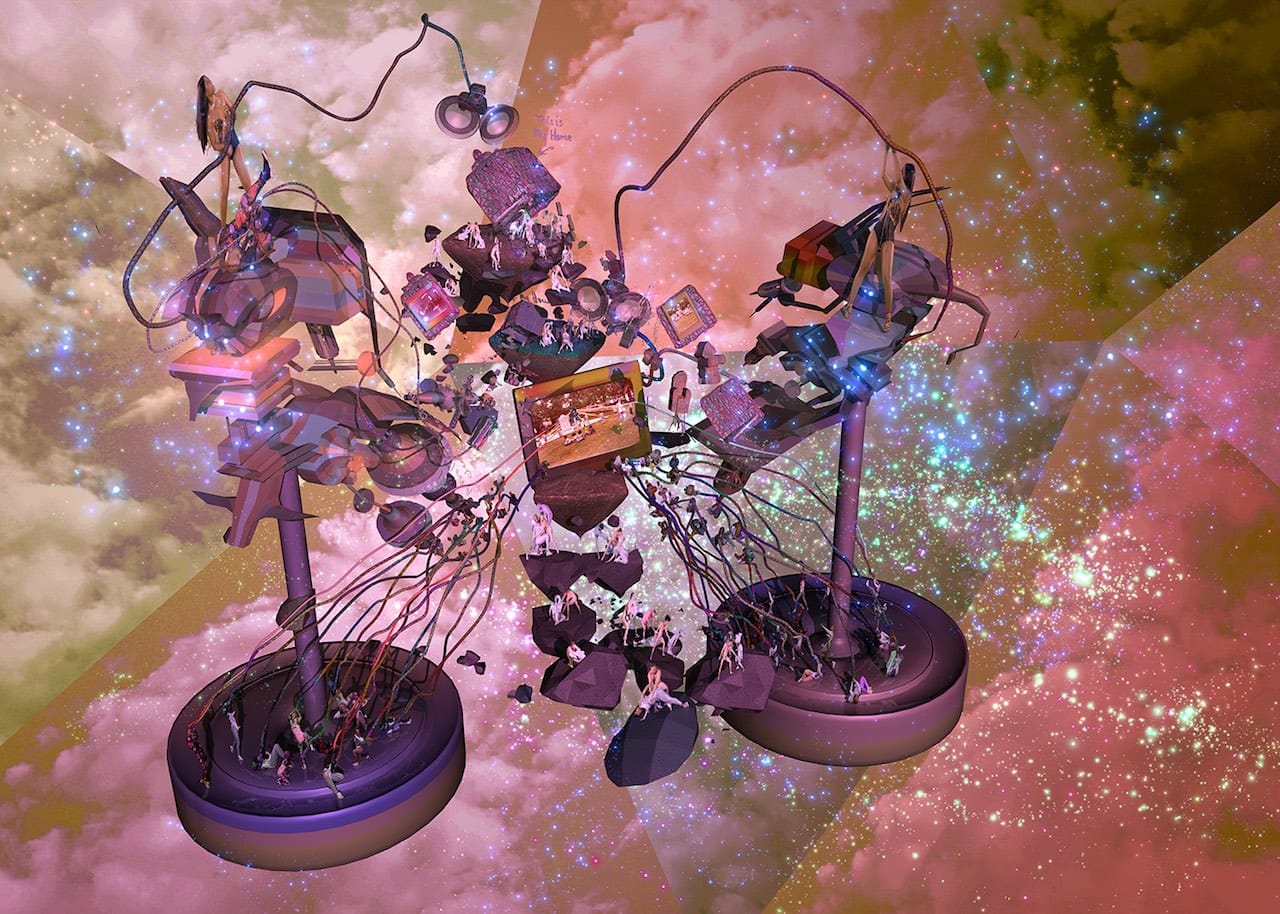 Jacolby Satterwhite, "En Plein Air: Vassalage II" (2014) (courtesy of the artist and OHWOW Gallery)