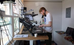 A New Independent Radio Station Broadcasts from a Brooklyn Shipping Container
