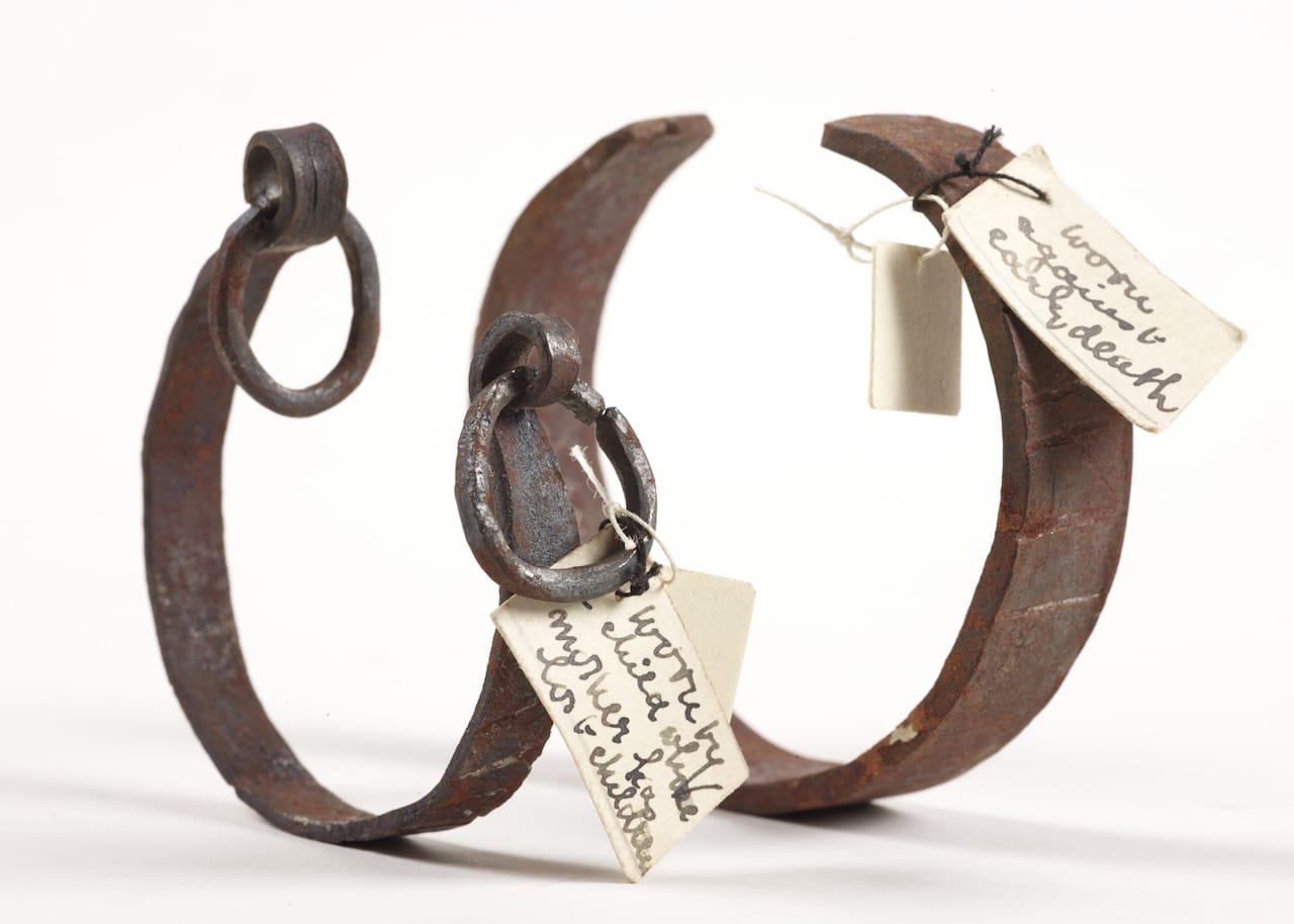Bracelets for "shackling" a child to life and warding off death (unknown maker, place, and date (Gaster Collection) (courtesy Chetham’s Library)