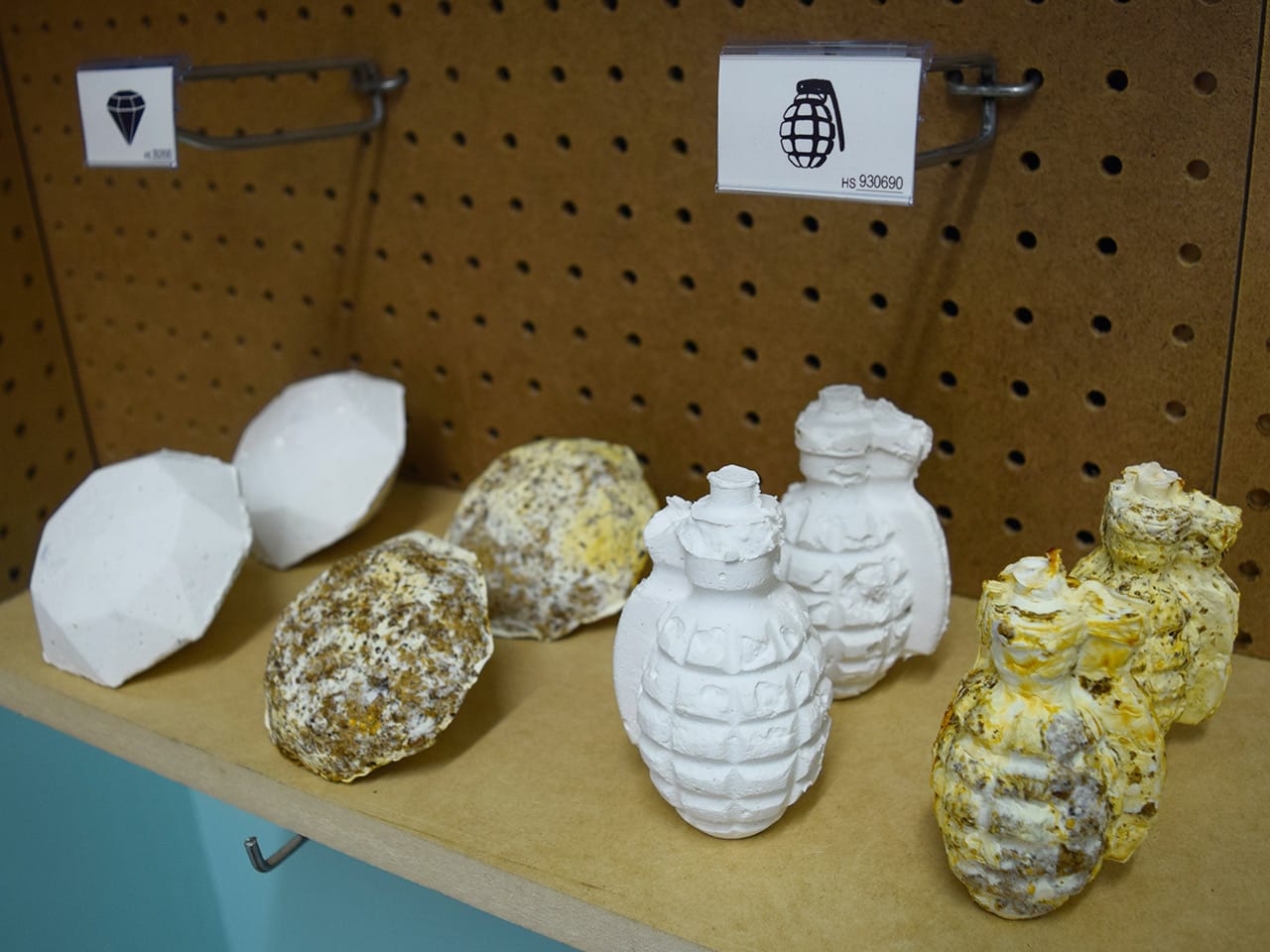 Installation detail of Marina Zurkow, 'MORE&MORE (the invisible oceans)' at bitforms gallery