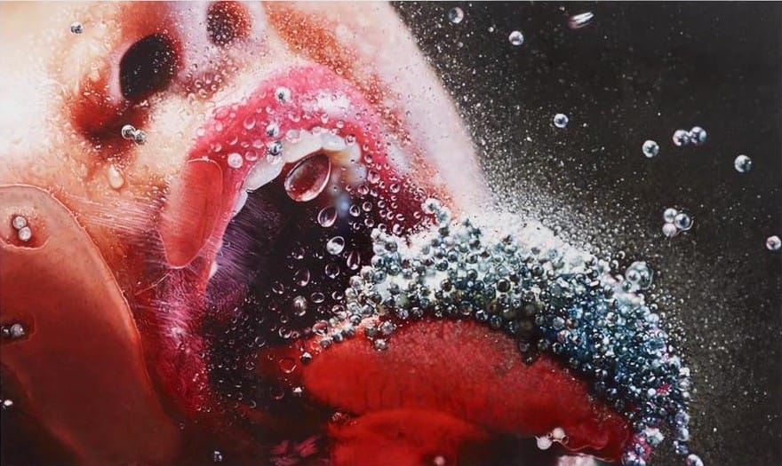 Marilyn Minter, "Pop Rocks" 2009, enamel on metal, 108 x 180 inches via http://www.ocma.net/exhibition/marilyn-minter-prettydirty