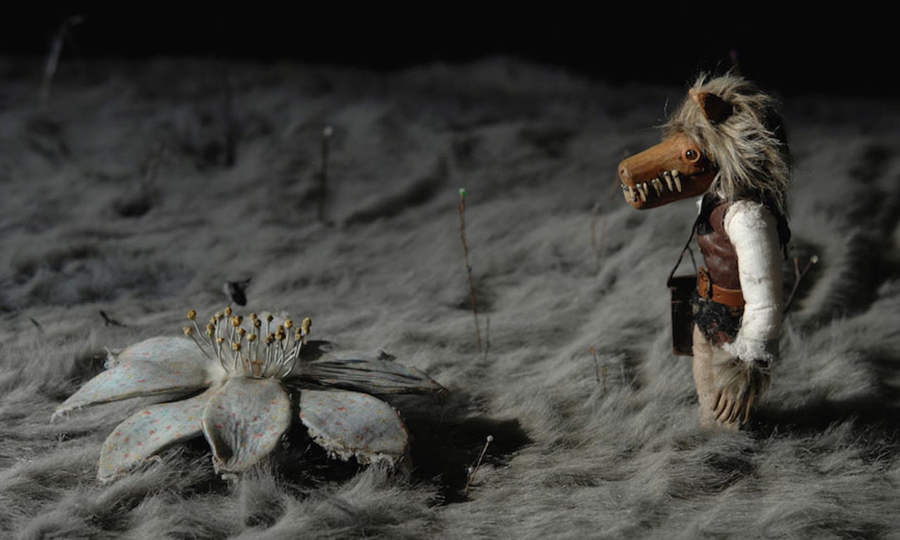 Tomoyasu Murata "Okinamai / Forest This Flower Bloom 翁舞 / 木ノ花ノ咲クヤ森" (2015) (image courtesy of GALLERY MoMo Ryogoku)