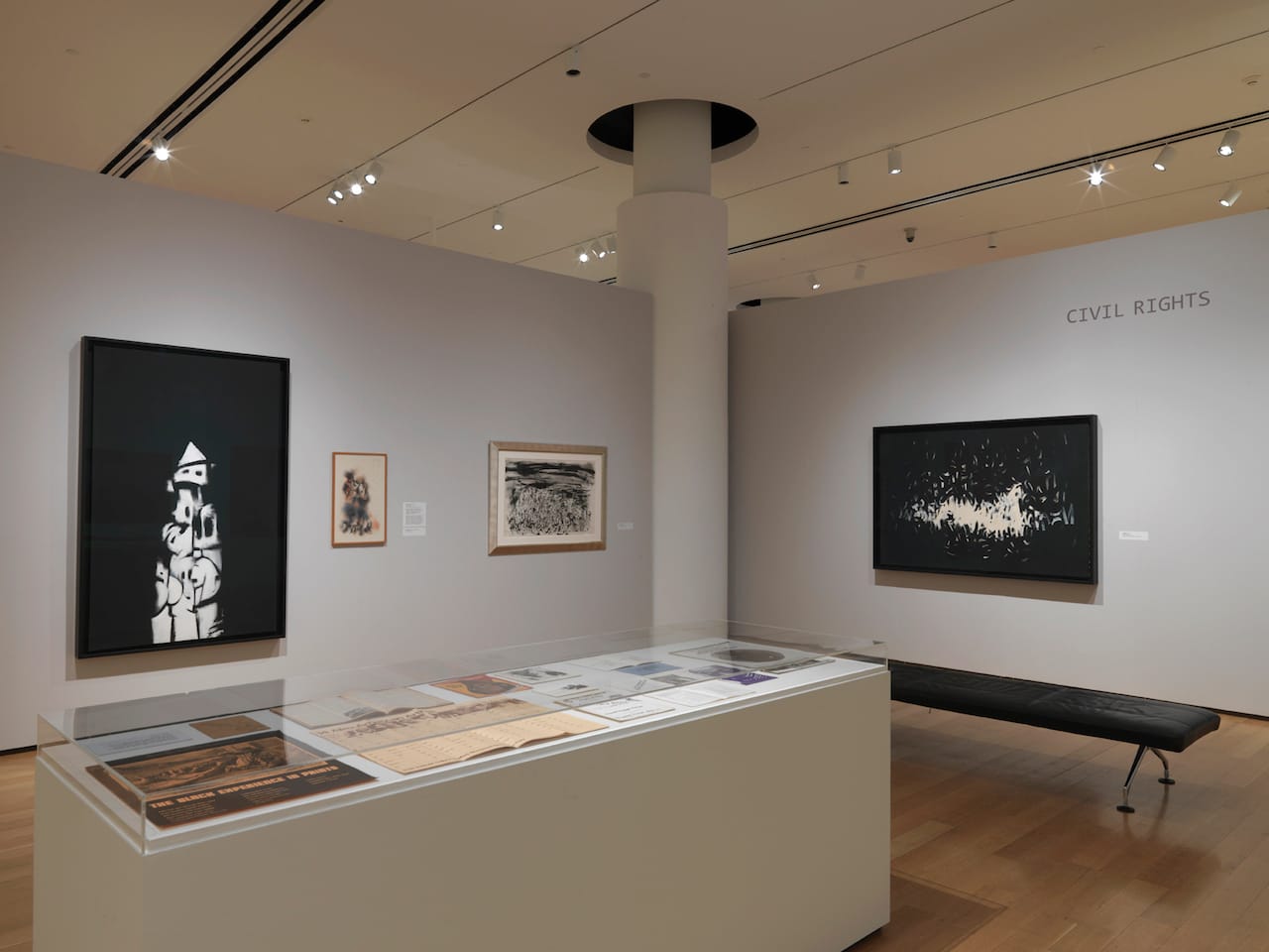 Installation view of 'Procession: The Art of Norman Lewis' at the Pennsylvania Academy of the Fine Arts (photo courtesy the Pennsylvania Academy of the Fine Arts)