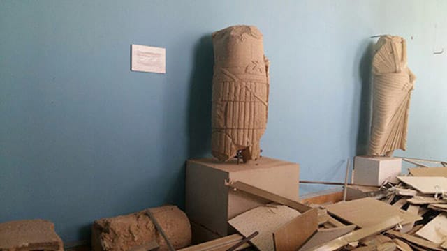 Inside the Palmyra museum (click to enlarge)
