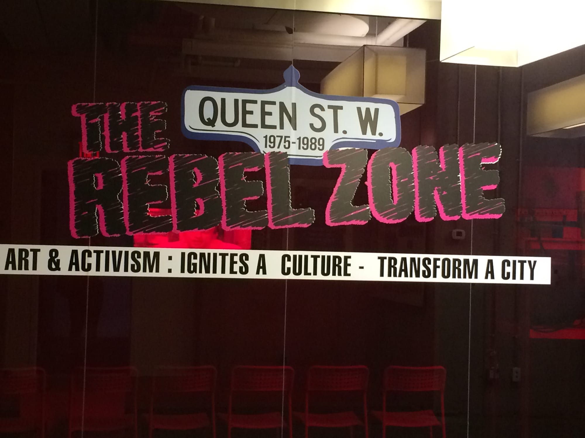 "The Rebel Zone: Queens Street West" (all photos by the author for Hyperallergic)