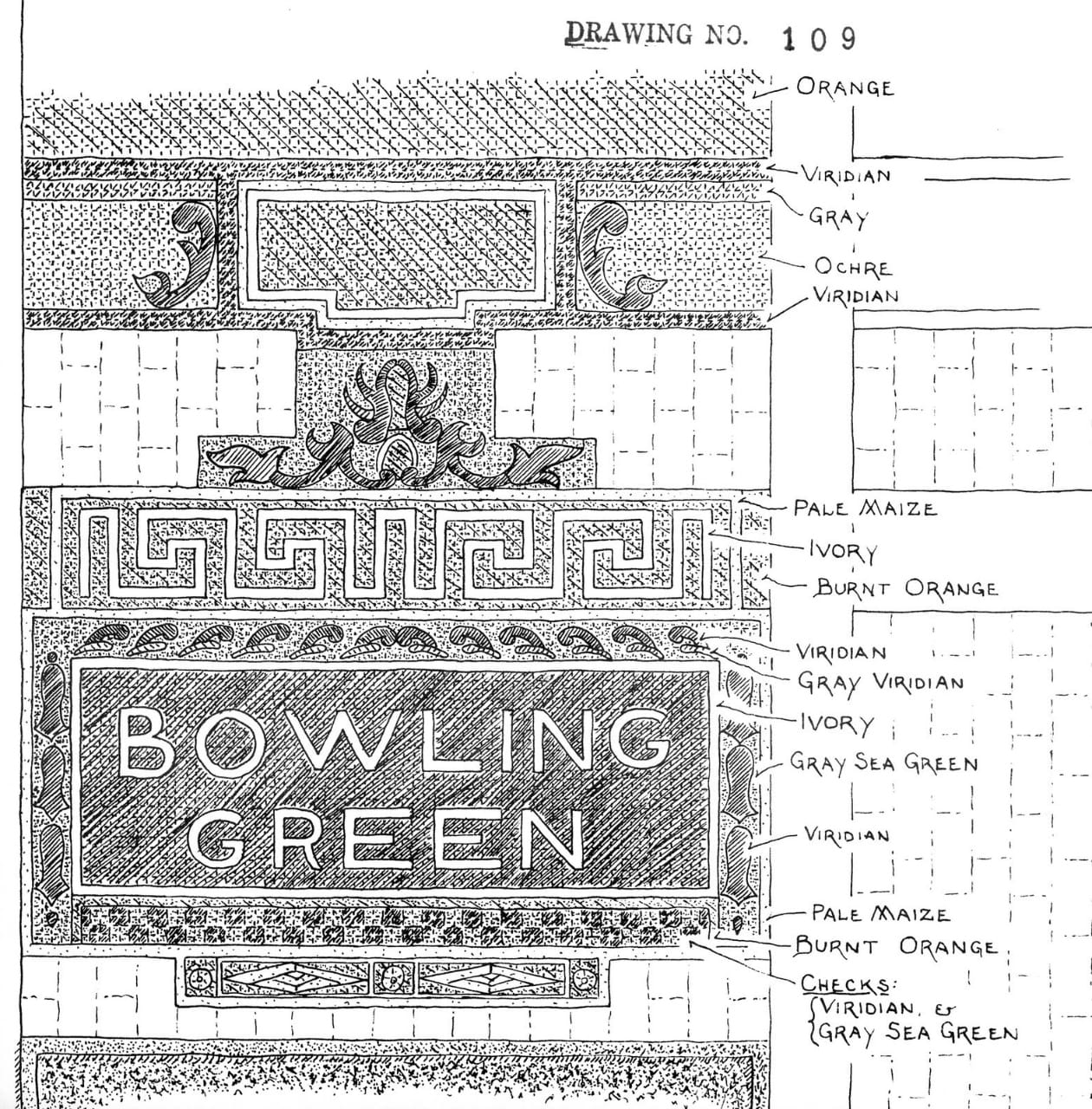 Sketch by Philip Copp from the Bowling Green station by Philip Copp (via New York Bound Books)