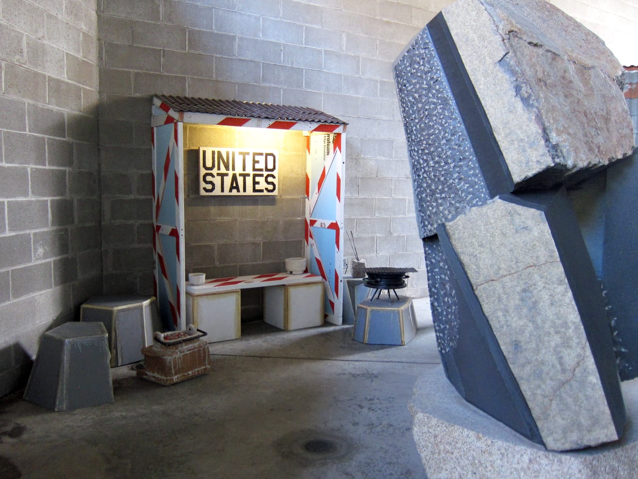 Installation view of 'Tom Sachs: Tea Ceremony' at the Noguchi Museum