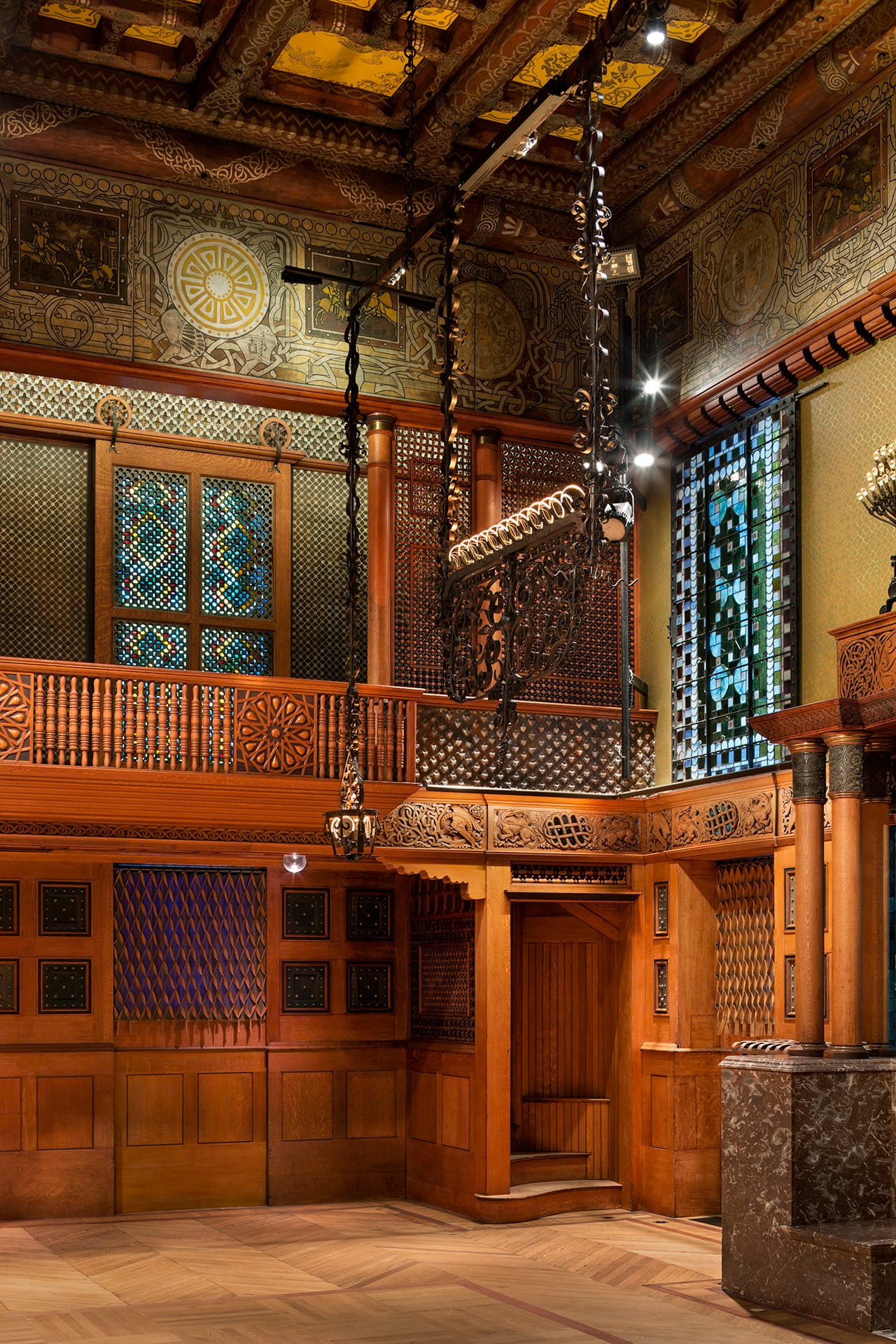 Detail of the restored and revitalized Veterans Room