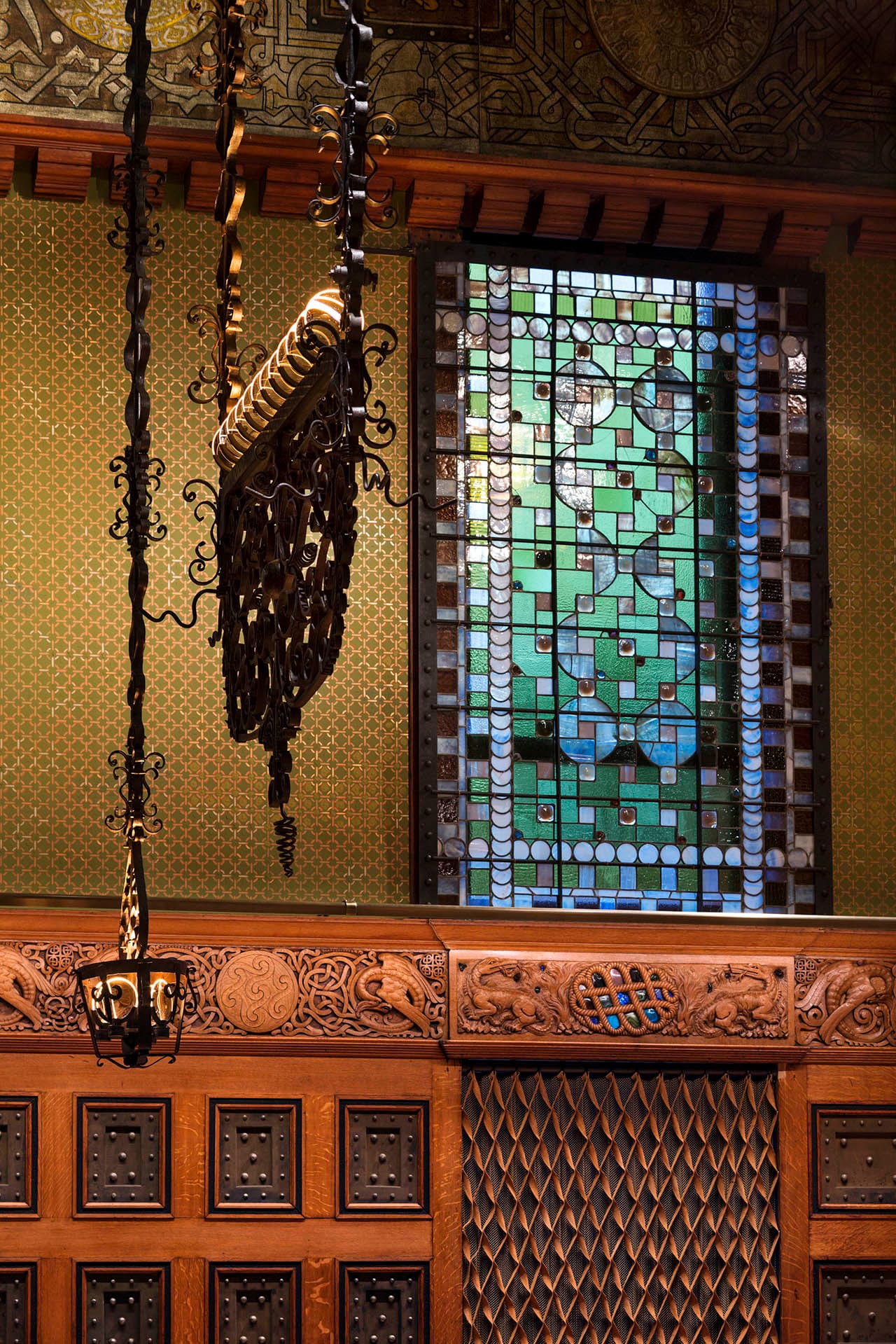 Detail of the restored and revitalized Veterans Room