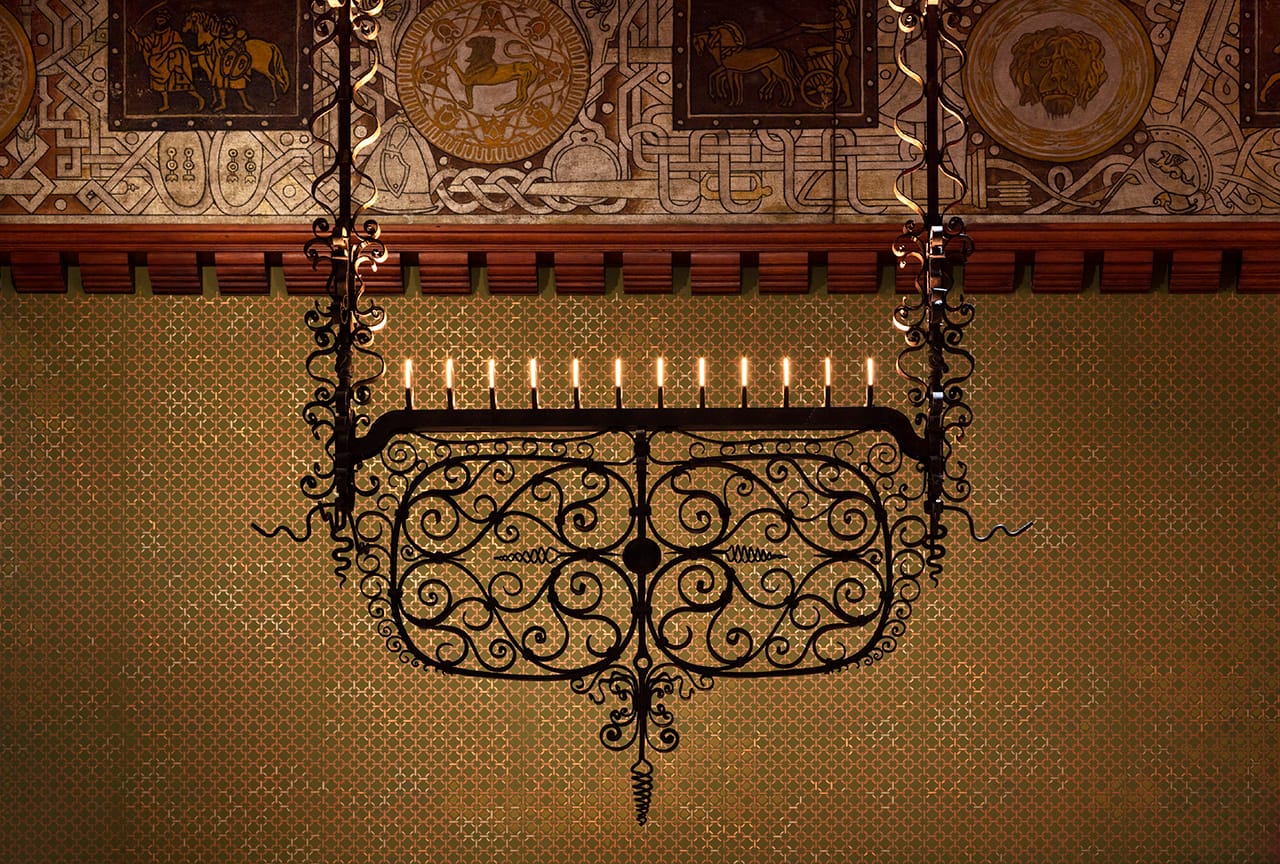 Detail of the restored and revitalized Veterans Room