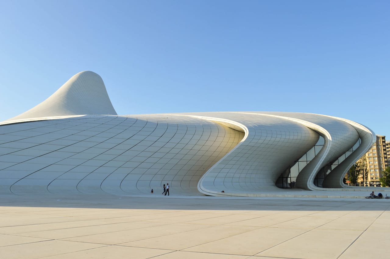 Zaha Hadid's Heydar Aliyev Cultural Center in Baku (photo by Francisco Anzola/Flickr)