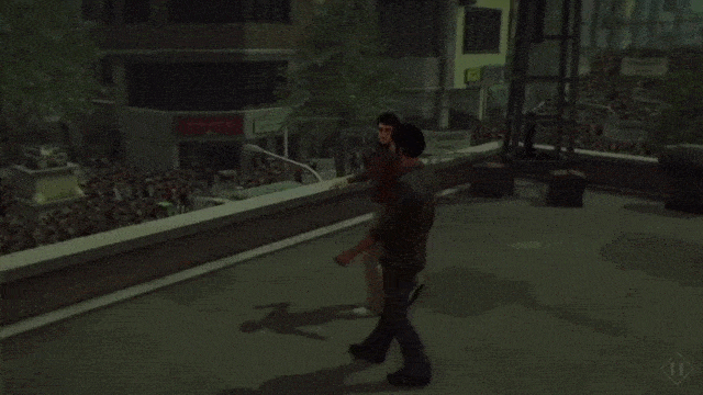 Scene from '1979 Revolution' (GIF by the author for Hyperallergic, via YouTube)