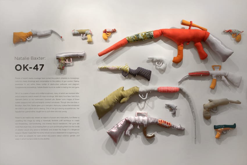 Installation view of Natalie Baxter's 'OK-47' at Institute 193 gallery in Lexington, Kentucky (photo courtesy of Institute 193)