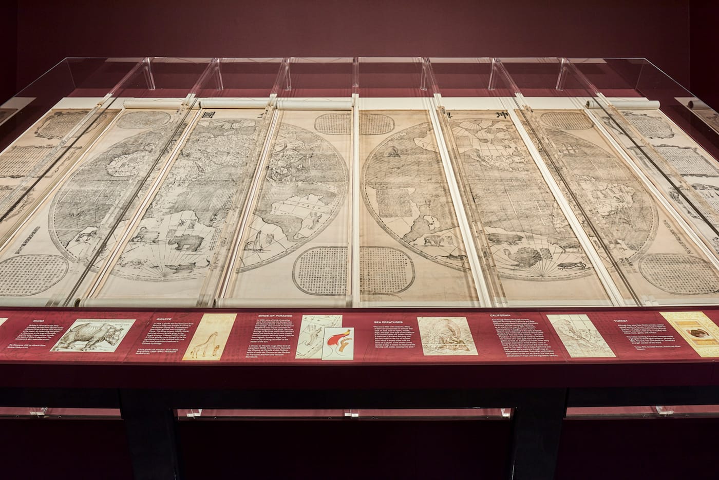Ferdinand Verbiest, "A Complete Map of the World" (1674); China, Beijing; ink on paper; Geography and Map Division, Library of Congress, Washington DC (click to enlarge)
