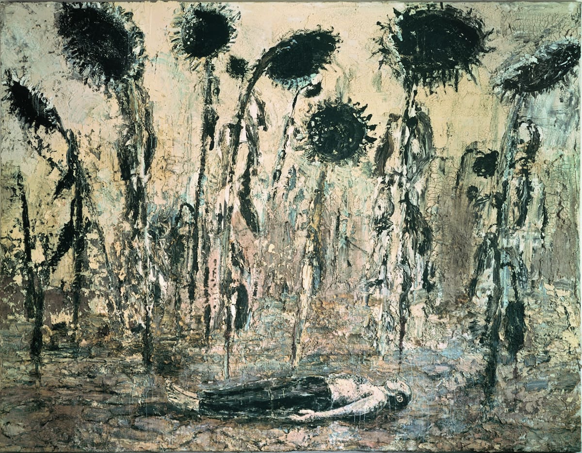 Anselm Kiefer, "Die Orden der Nacht" (“The Orders of the Night,” 1996), acrylic, emulsion, and shellac on canvas (Seattle Art Museum, photo © Atelier Anselm Kiefer)