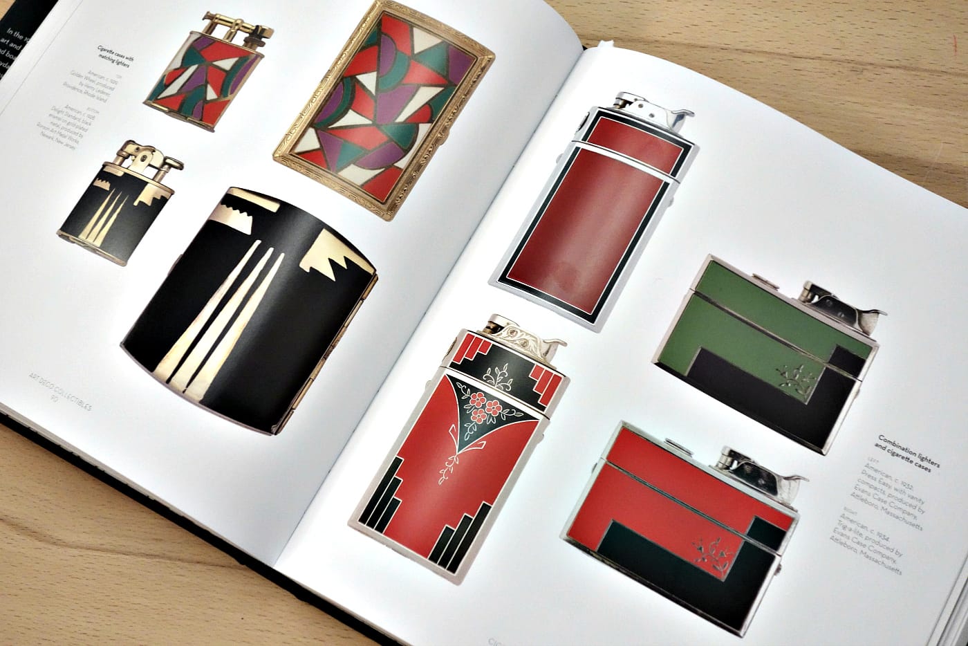 Pages from 'Art Deco Collectibles' (photo of the book for Hyperallergic)