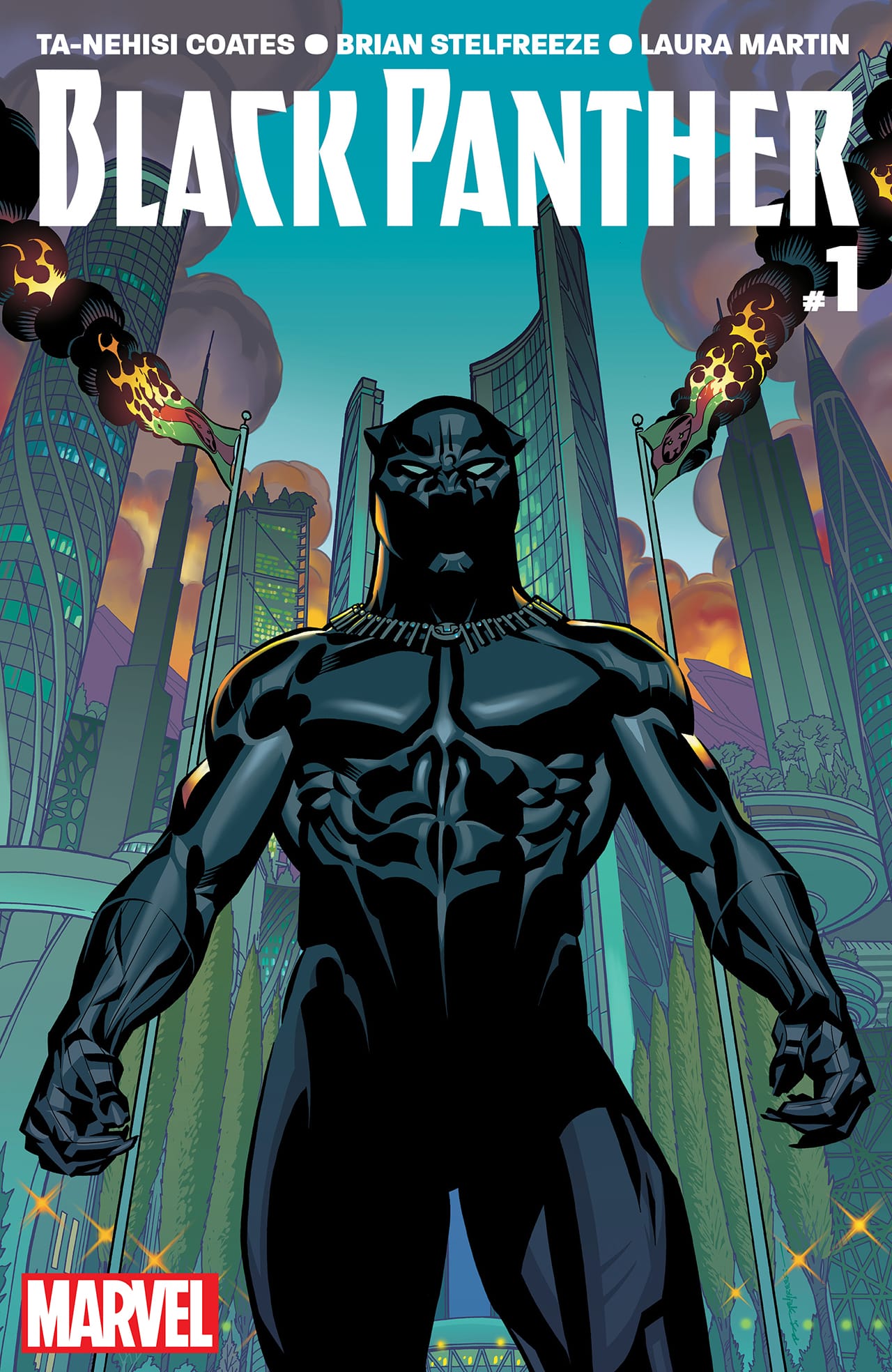 The cover of 'Black Panther #1' (all images courtesy Marvel unless otherwise noted)