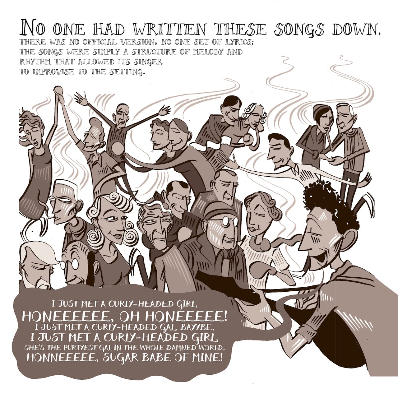 Page from 'Woody Guthrie and the Dust Bowl Ballads' (courtesy Abrams Books)