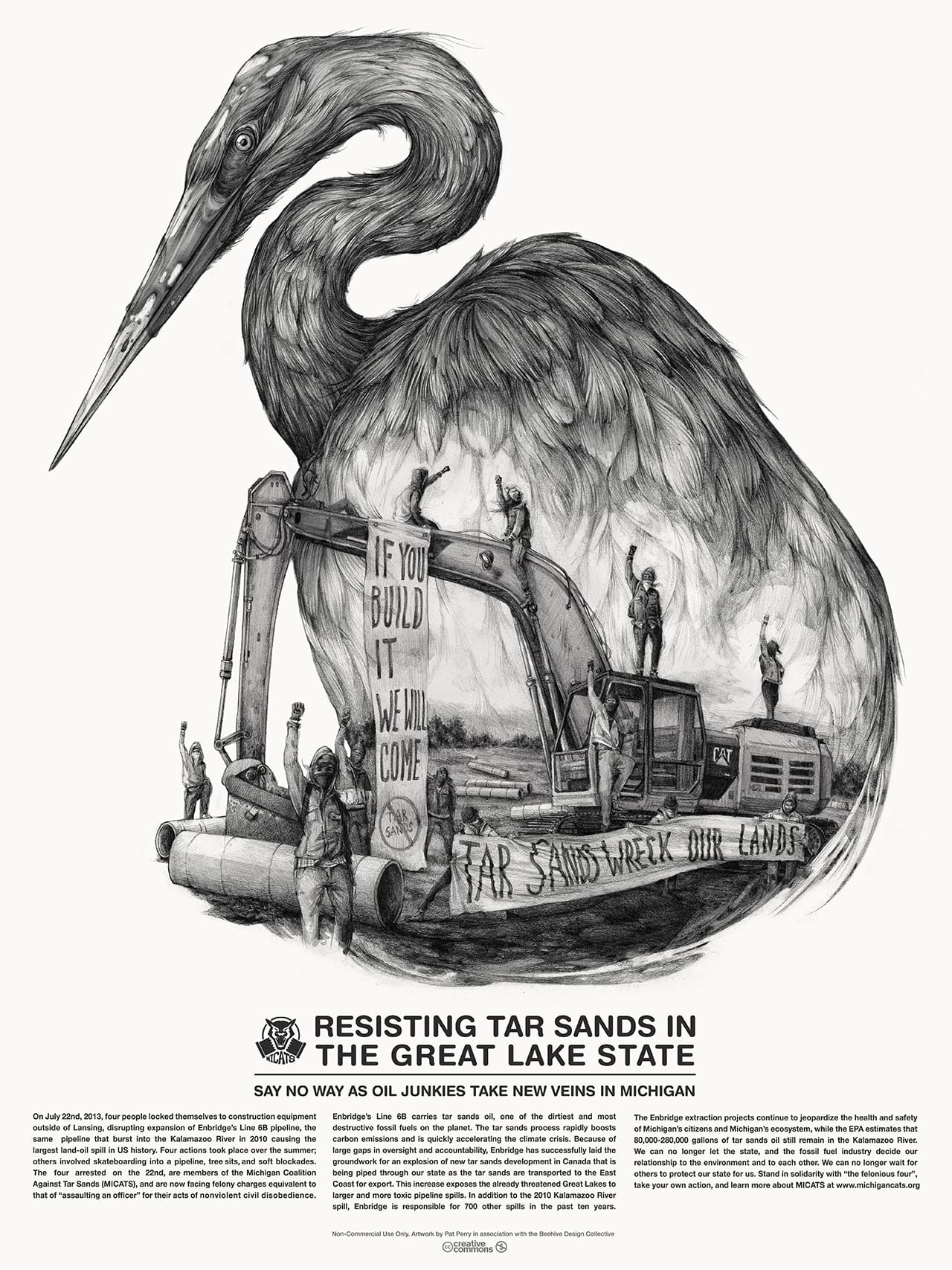 “Great Lakes Tar Sands Resistance,” Pat Perry, 2013 (Reproduced with permission from publisher)