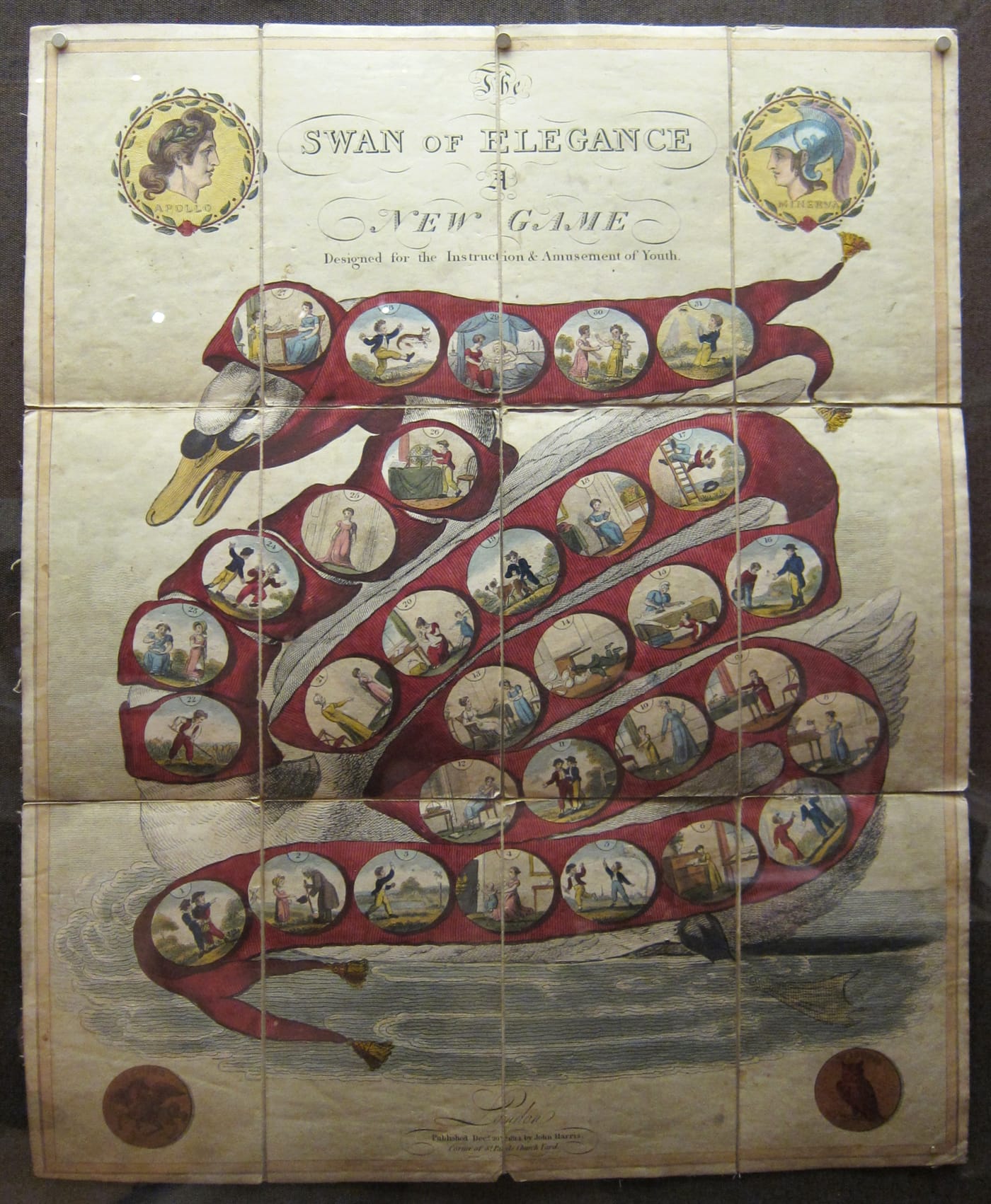 "The Swan of Elegance — A New Game" (1814) (click to enlarge)