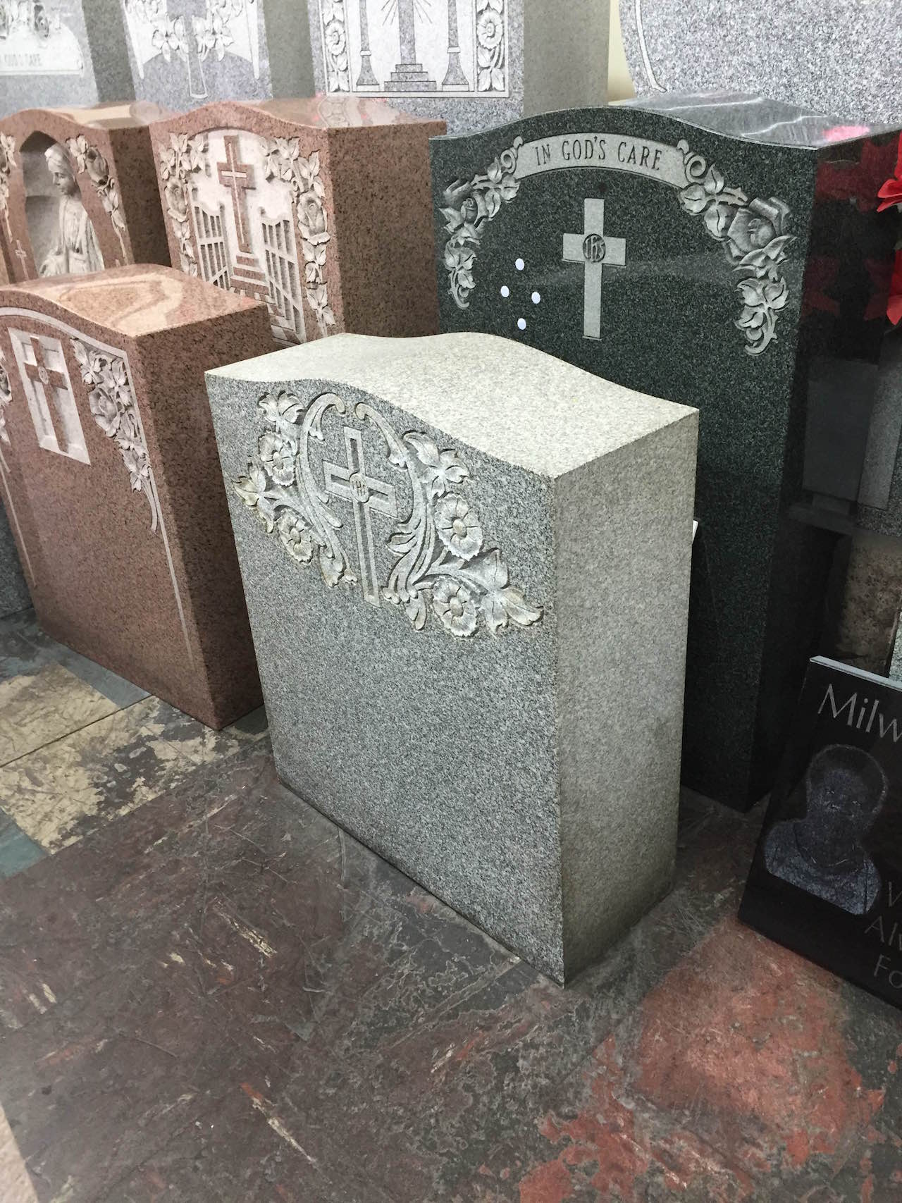 The tombstone pre-Trump engravings (click to enlarge)