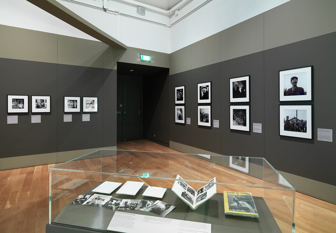 Installation view, 'Lee Miller: A Woman's War' at the London Imperial War Museum (image courtesy London Imperial War Museum)