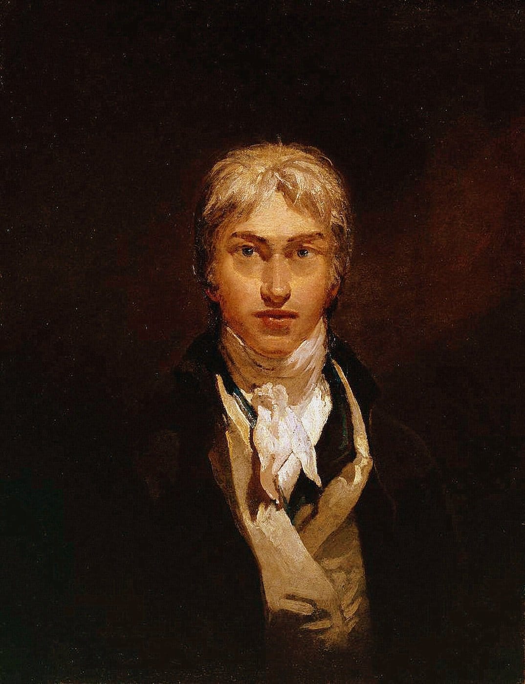 J. M. W. Turner, "Self-portrait" (1799), oil on canvas (via Tate Britain/Wikimedia)