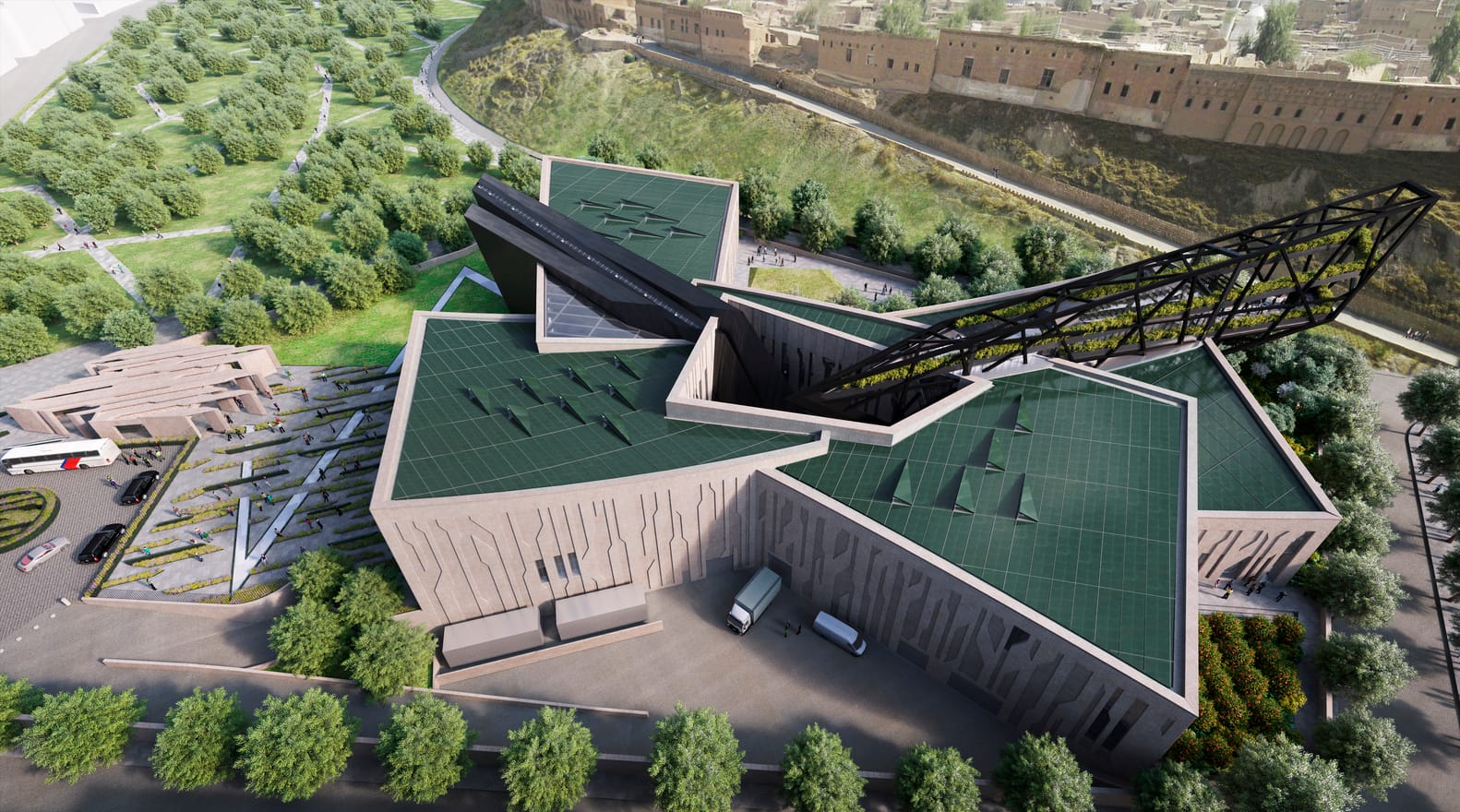 I'm not sure starchitecture is exactly what the Kurdish Regional Government in Iraq needs at the moment, but this design by Daniel Libeskind for the Kurdistan Museum in Erbil was released this week. (via )