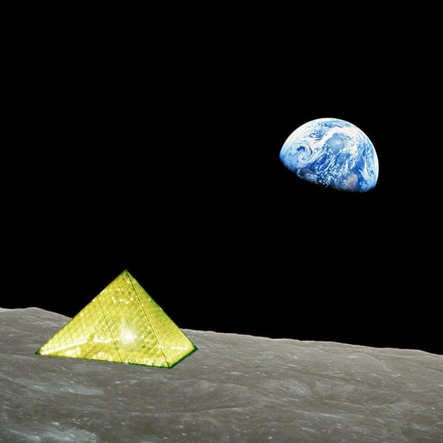 An aerial rendering of the Louvre Lune (courtesy the Louvre)