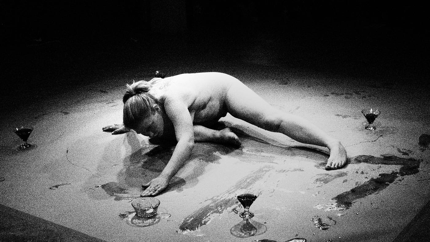 Madison Young performing 'Radical Slow' at Grace Exhibition Space