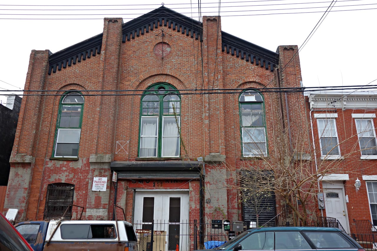 Exterior of the former Norwegian Seaman's Church, now home to Amorphic Robot Works