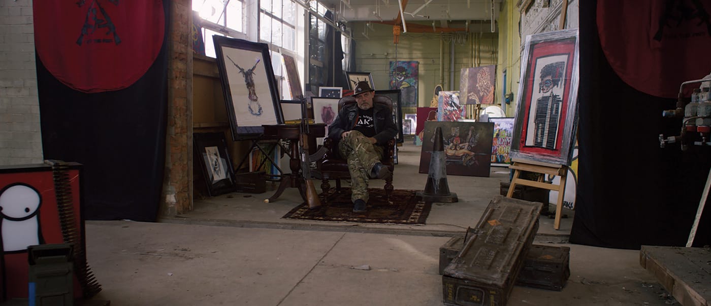 Andy Link or "AK47," the artist from 'The Banksy Job' (all images courtesy Ian Roderick Gray and Dylan Harvey)