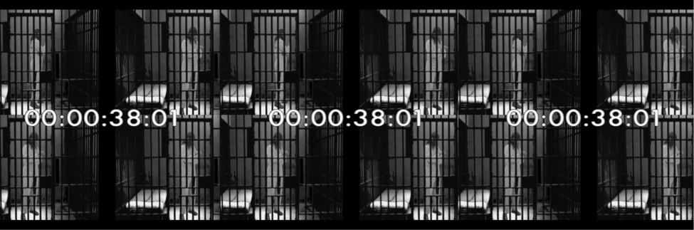 “Solitude,” still from Surveillance Punishment and the Black Psyche (2016), digital video (image courtesy of artist)