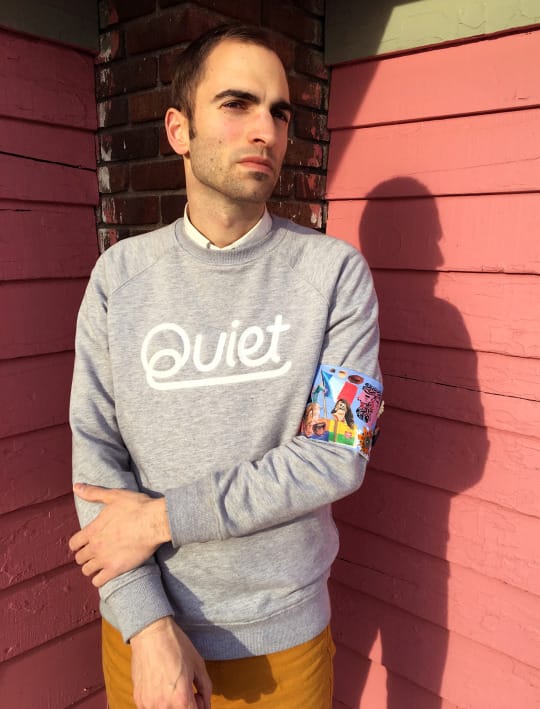 Zachary Johnson, wearing work by Christopher Sutton (image courtesy of Zachary Johnson)