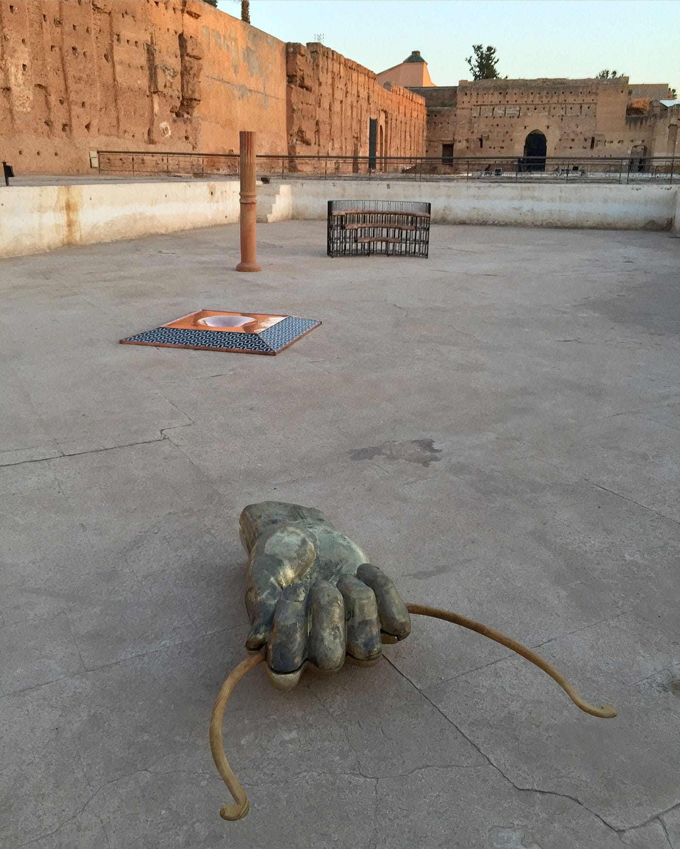 Haig Aivazian's sculptural group at El Badii Palace.